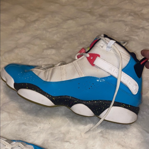 jordan 6 rings light blue fury